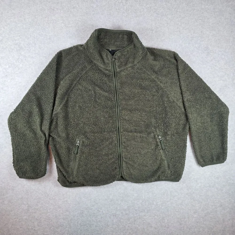 Women's XL Sherpa Cropped Jacket - All in Motion™ Green
